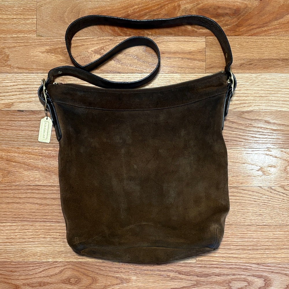 Coach Suede Shoulder Bag